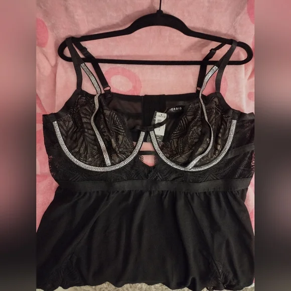Torrid Plus Size Black Lingerie Chemise - Torrid Size 3 - Picture 6 of 9